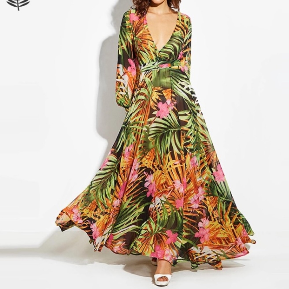 🔹Last 1🔹Floral Long Sleeved Maxi Dress - Picture 2 of 7